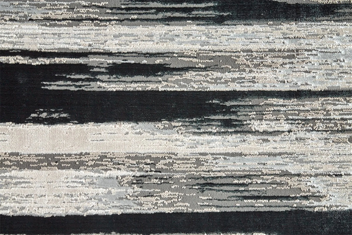 Micah 3338F Black/Silver Rug - Rug & Home