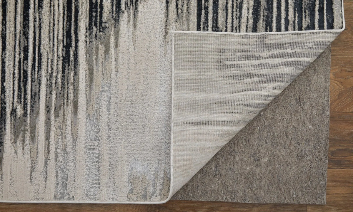 Micah 69439LRF Black/Silver Rug