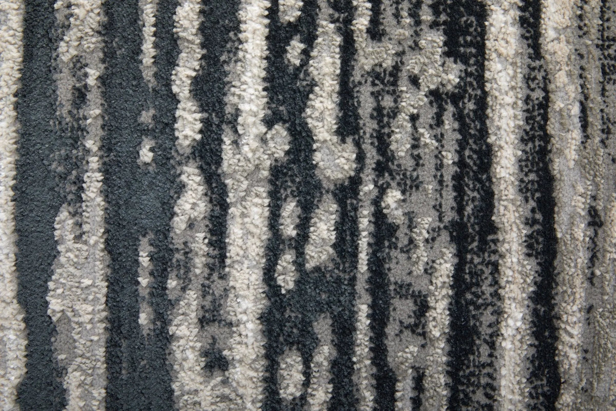 Micah 69439LRF Black/Silver Rug