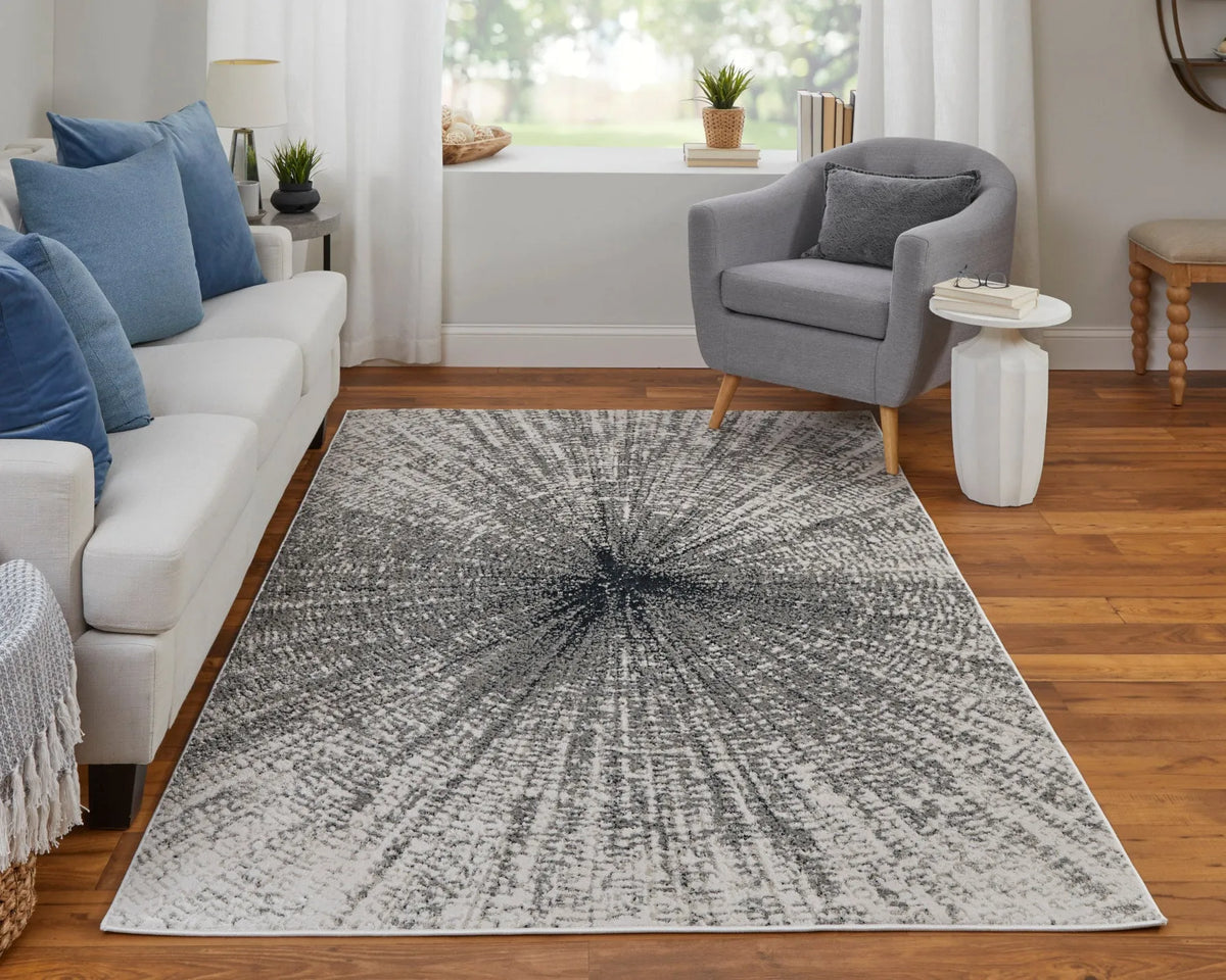 Micah 69439LTF Ivory/Grey Rug - Rug & Home