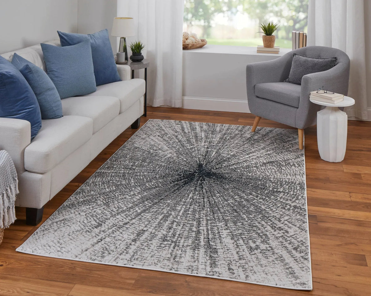 Micah 69439LTF Ivory/Grey Rug - Rug & Home