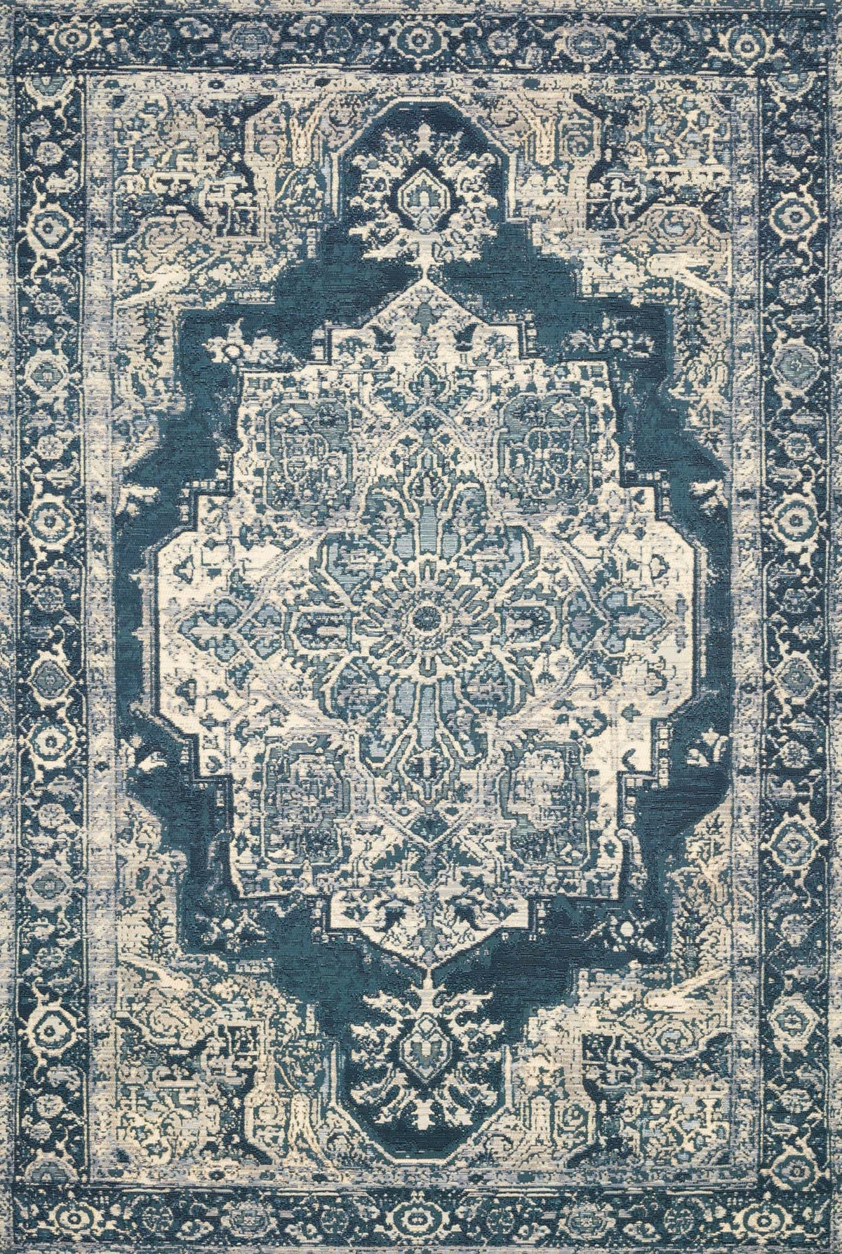 Mika MIK-01 Dk Blue/Dk Blue Rug - Rug & Home