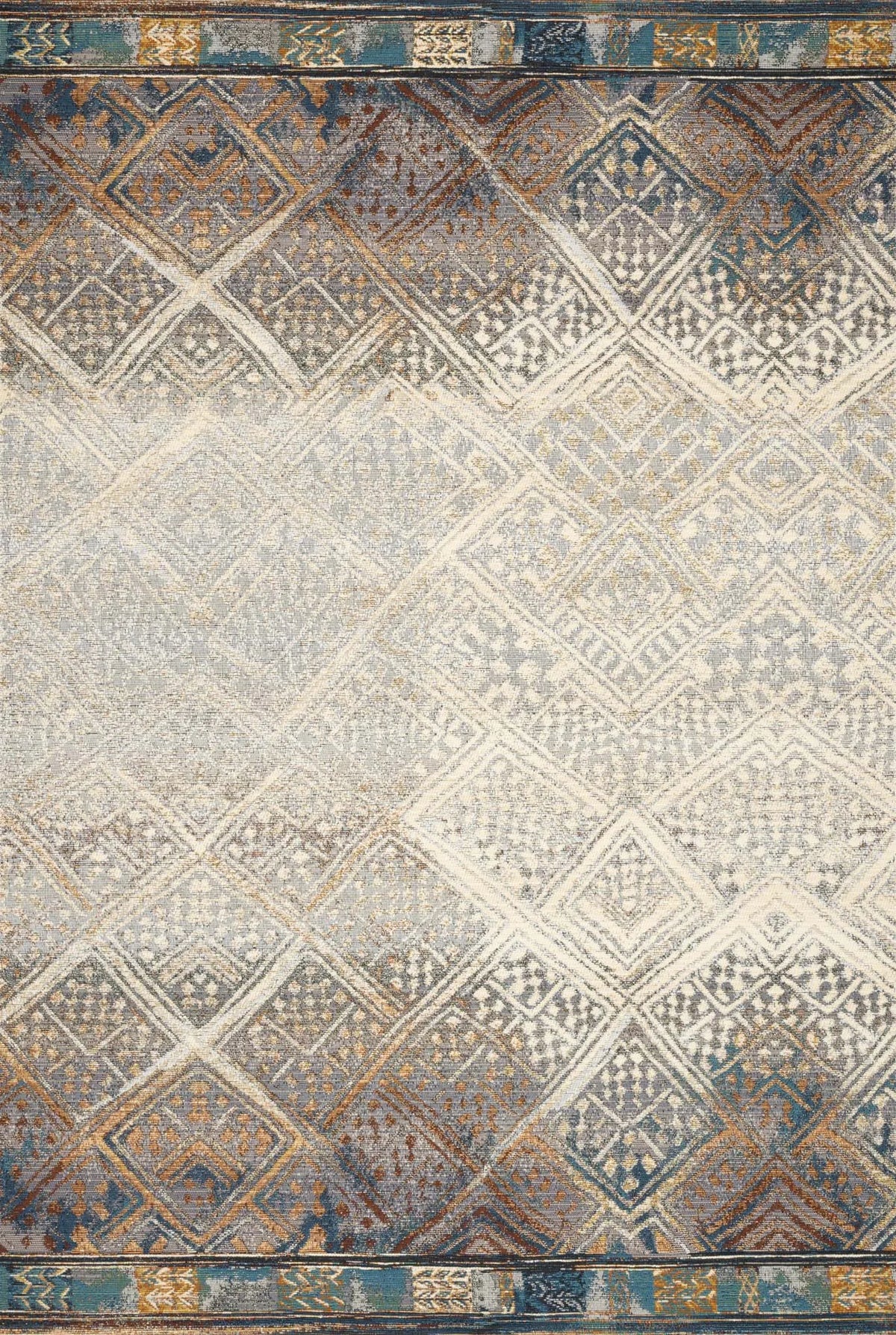 Mika MIK-02 Ivory/Mediterranean Rug - Rug & Home