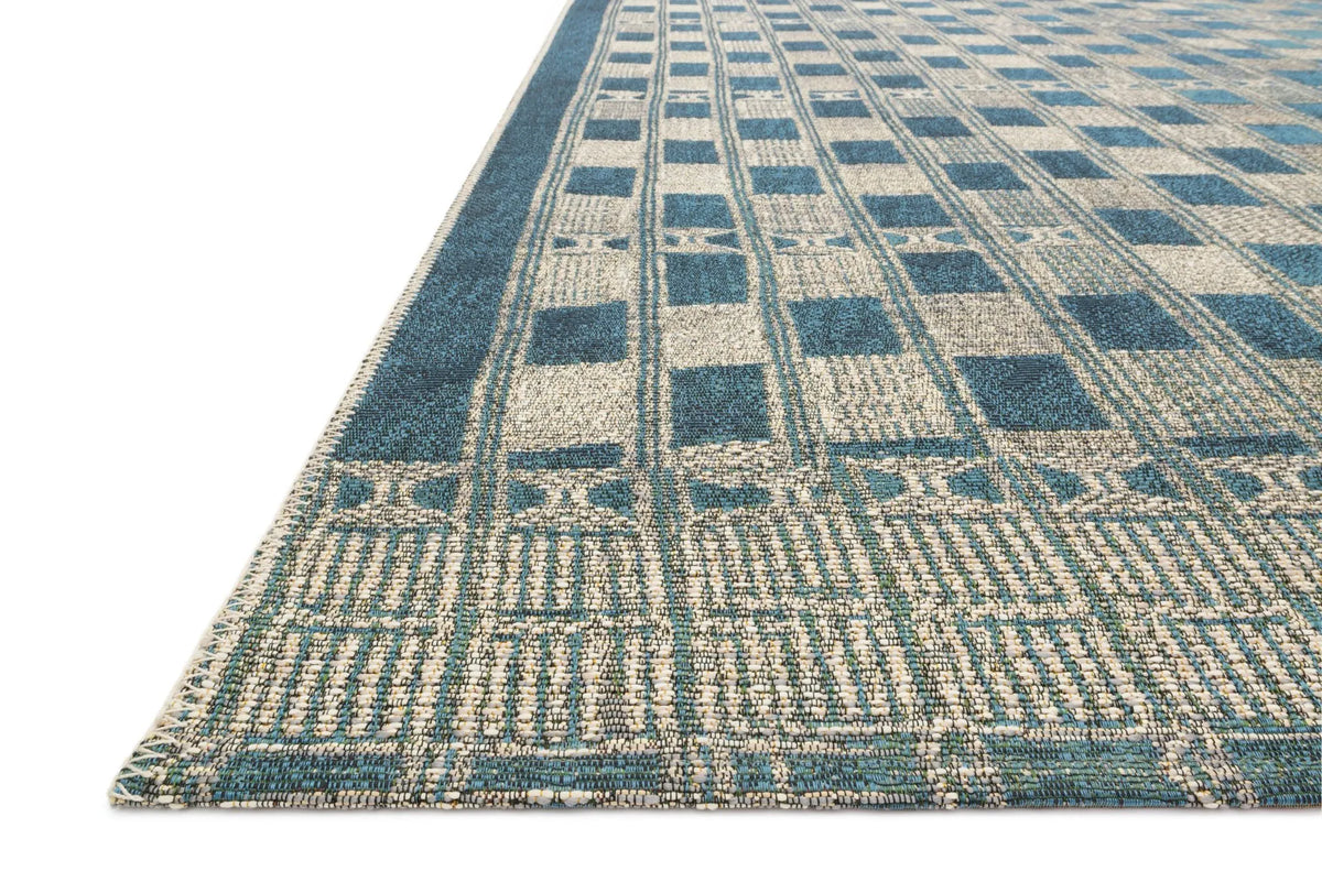 Mika MIK-08 Blue/Ivory Rug - Rug & Home