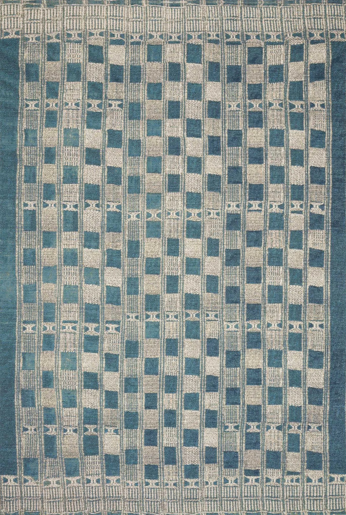 Mika MIK-08 Blue/Ivory Rug - Rug & Home