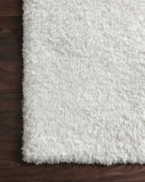 Mila Shag MIL-01 White Rug