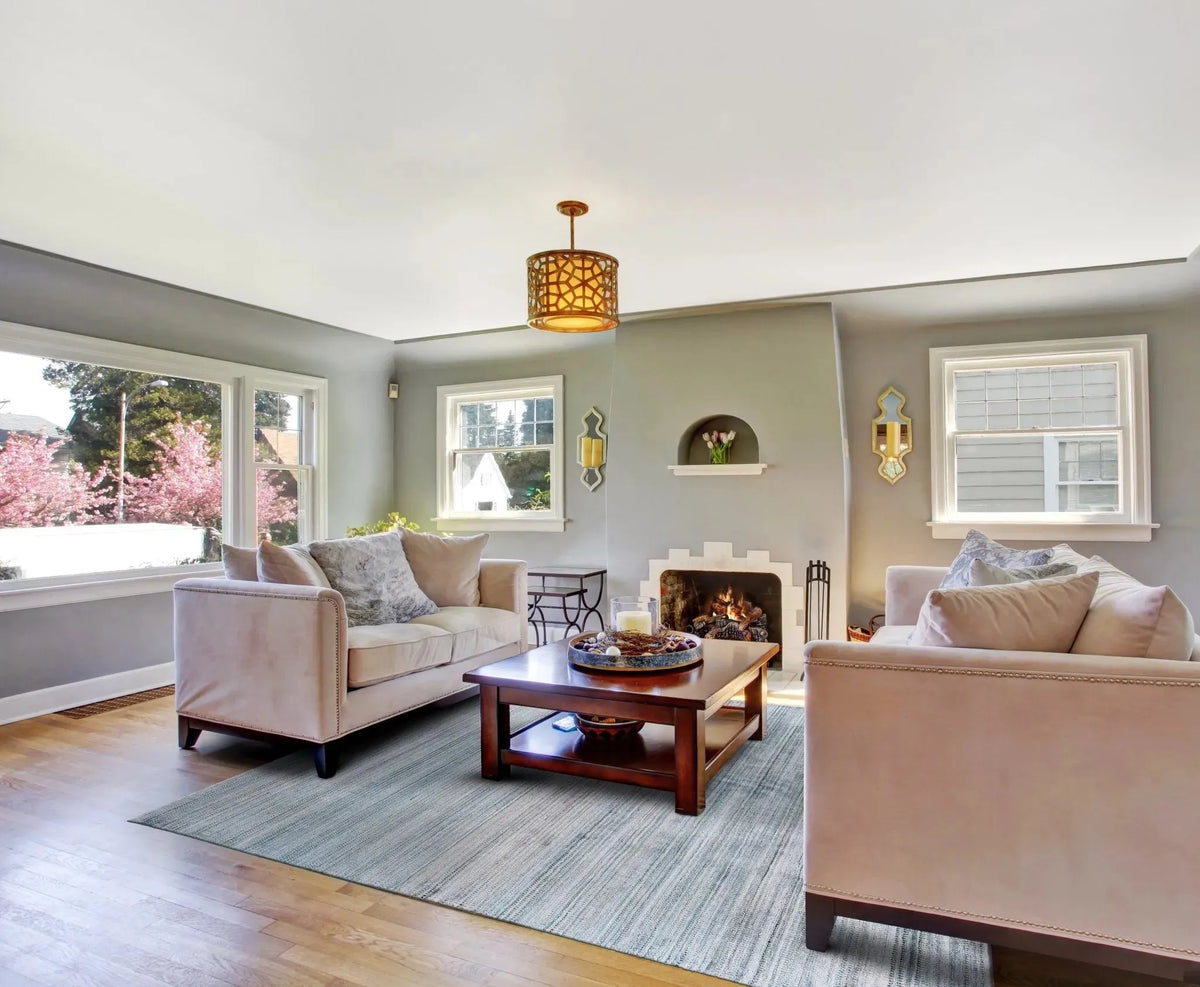 Milan 6488F Misty Blue/Purple Rug