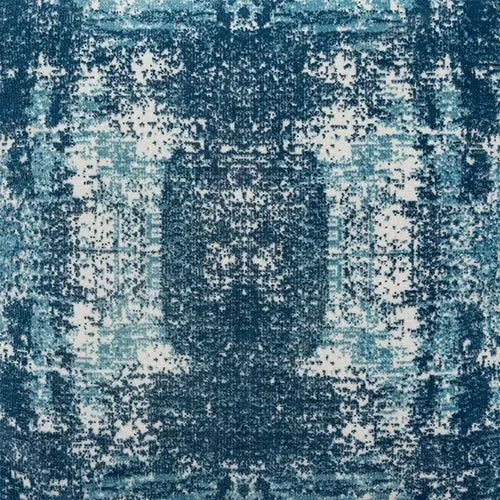 Milano 34103BLO Blue/Ivory Pouf