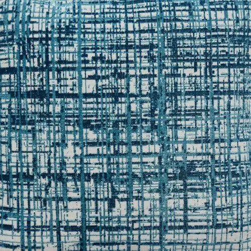 Milano 34104BLO Blue/Ivory Pouf