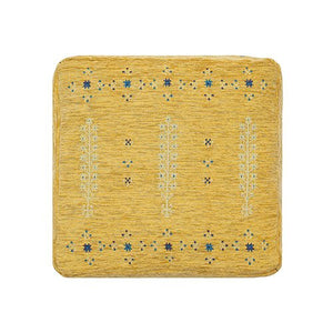 Milano 34109SPM Spicy Mustard Pouf - Rug & Home