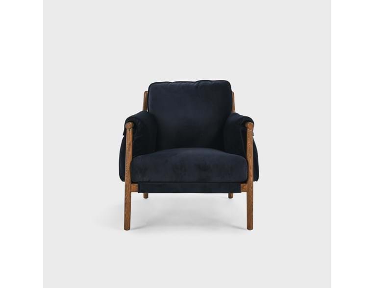 Milburn Accent Chair Midnight Blue - Rug & Home