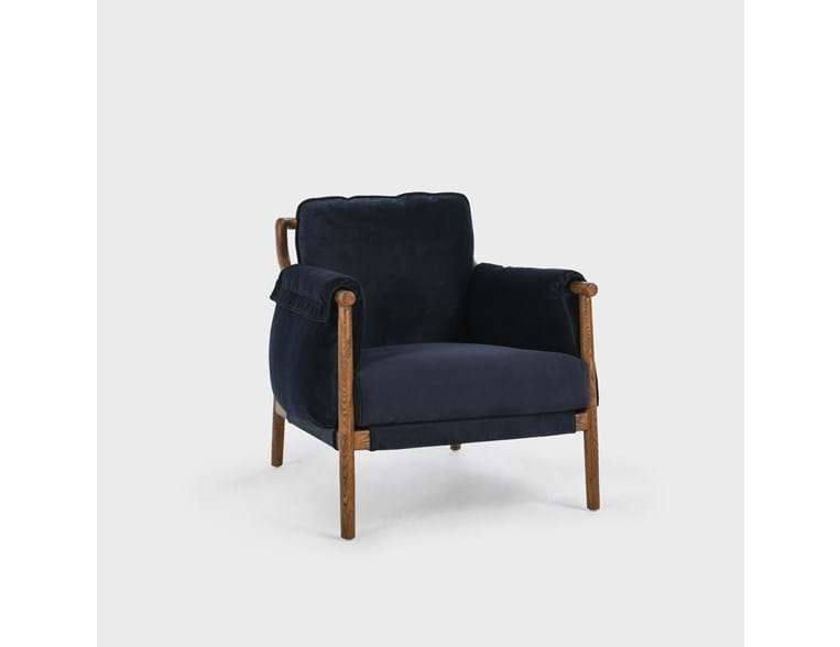 Milburn Accent Chair Midnight Blue - Rug & Home