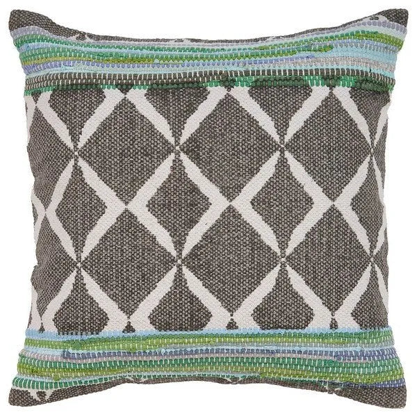 Mindy 07351GBE Green/Blue Pillow - Rug & Home