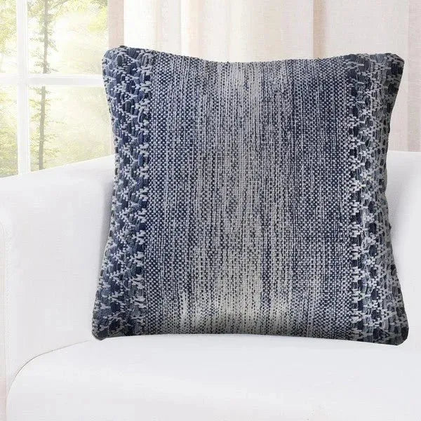 Mindy 07427BLO Blue/Ivory Pillow