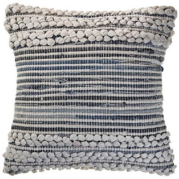 Mindy 07435BLO Blue/Ivory Pillow - Rug & Home