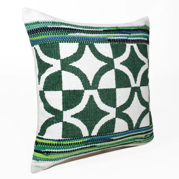 Mindy 07744GRI Green/Ivory Pillow