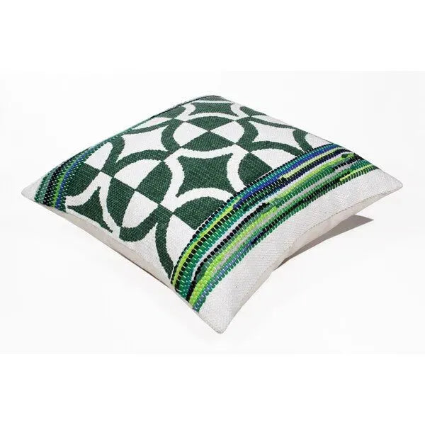 Mindy 07744GRI Green/Ivory Pillow