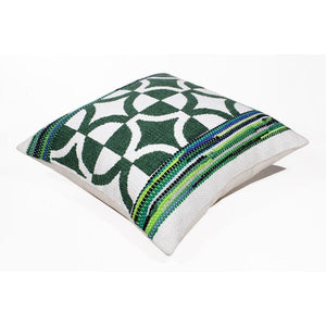 Mindy 07744GRI Green/Ivory Pillow - Rug & Home
