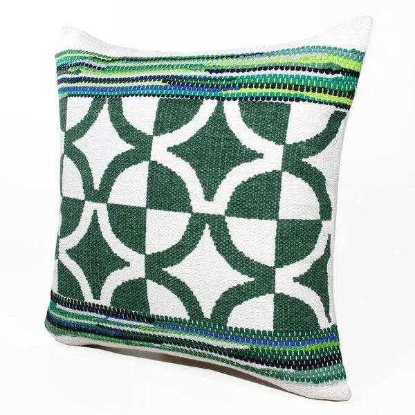 Mindy 07744GRI Green/Ivory Pillow