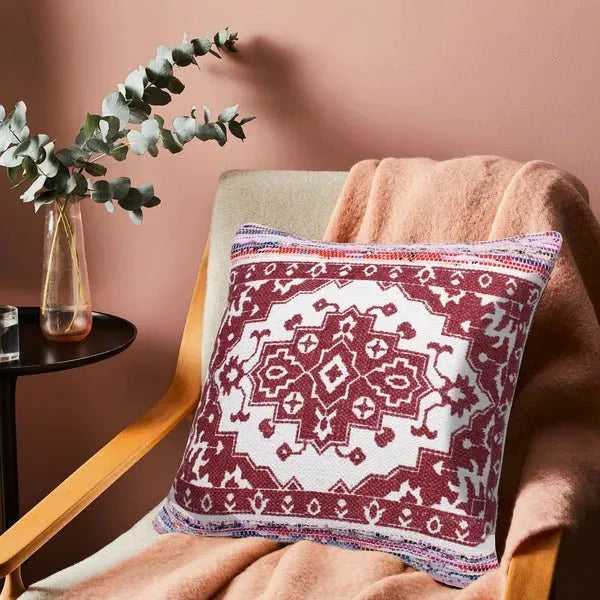 Mindy 07745REI Red/Ivory Pillow