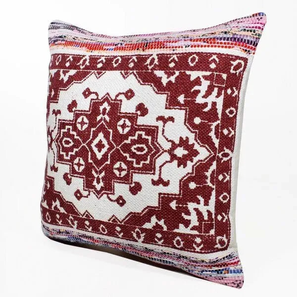 Mindy 07745REI Red/Ivory Pillow