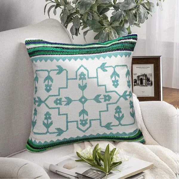 Mindy 07746GRI Green/Ivory Pillow