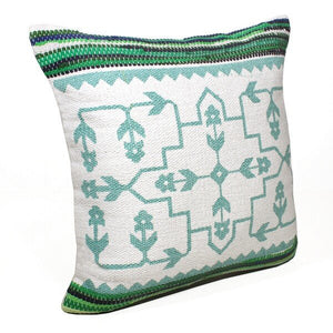Mindy 07746GRI Green/Ivory Pillow - Rug & Home