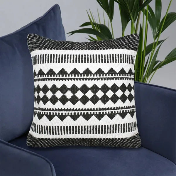 Mindy 07751BLI Black/Ivory Pillow