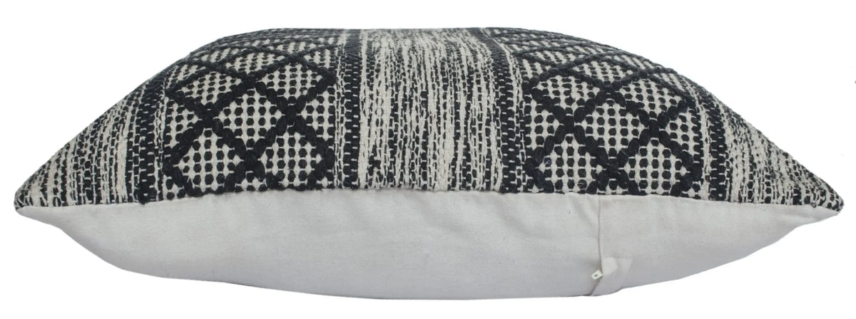 Mindy Lr07616 Gray/Black Pillow - Rug & Home