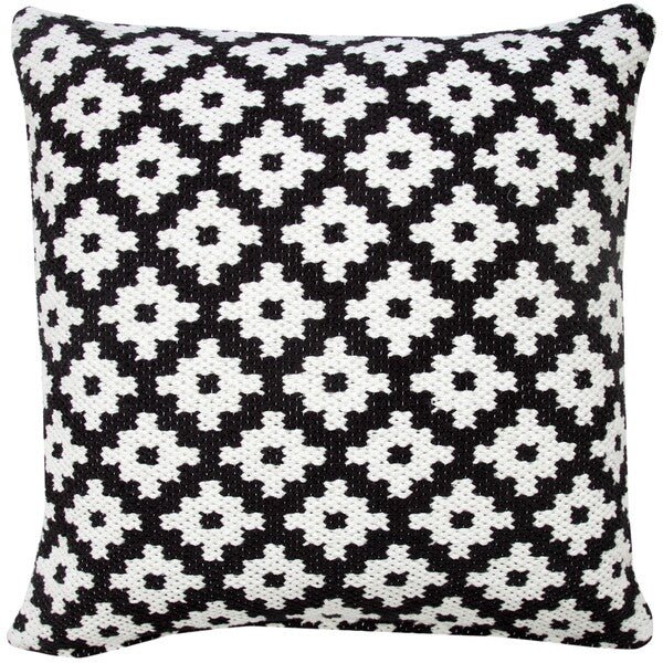 Modern Motif 07758BKT Black/White Pillow - Rug & Home