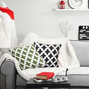 Modern Motif 07761BKT Black/White Pillow - Rug & Home