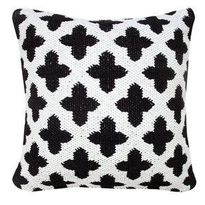 Modern Motif 07761BKT Black/White Pillow - Rug & Home