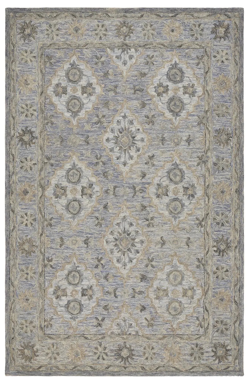 Modern Traditions 81285IBE Ice Blue Rug - Rug & Home- Rectangle 5' x 7 ...