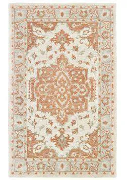 Modern Traditions LR81287 Orange Gray Rug - Rug & Home