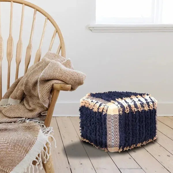 Monarch 34036NAV Navy Pouf