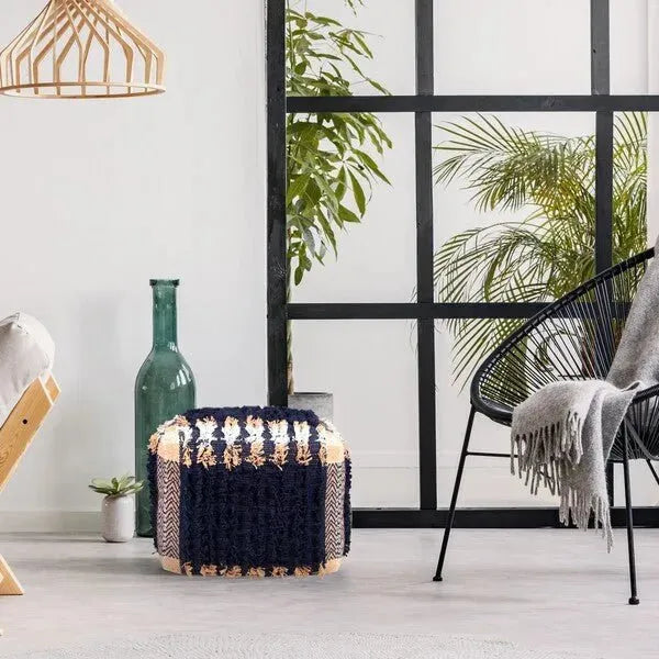 Monarch 34036NAV Navy Pouf