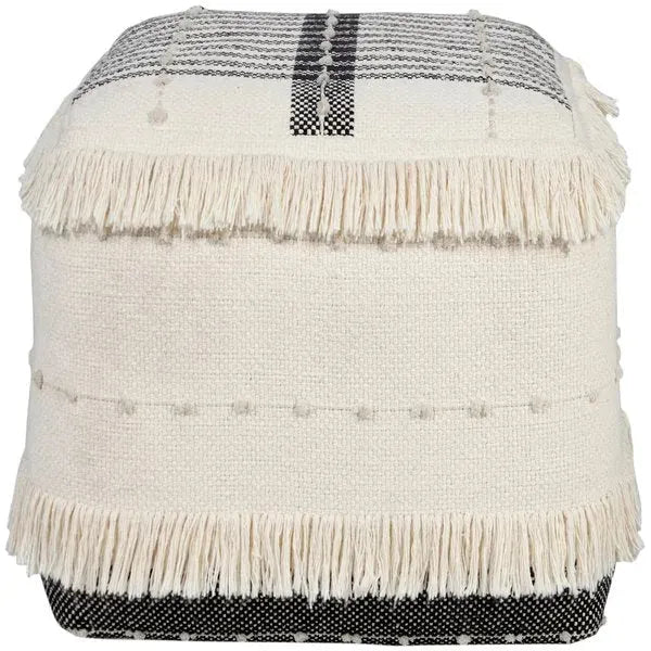 Monarch 34038BLK Black Pouf