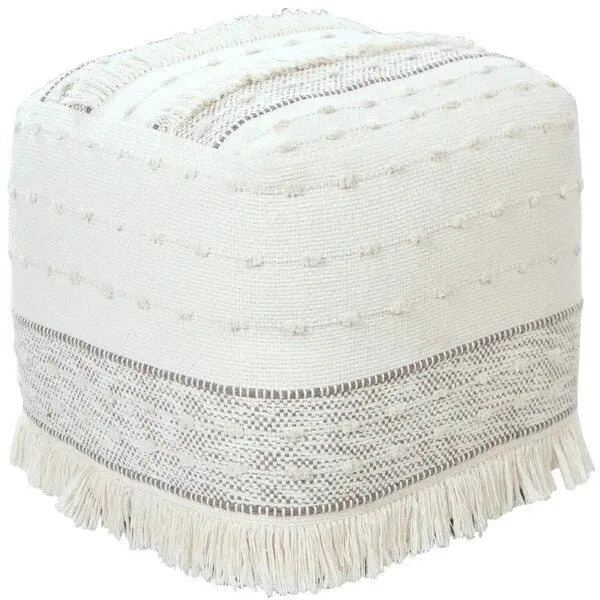 Monarch 34039BEI Beige Pouf