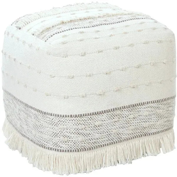 Monarch 34039BEI Beige Pouf