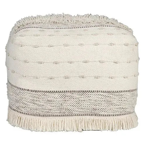 Monarch 34039BEI Beige Pouf