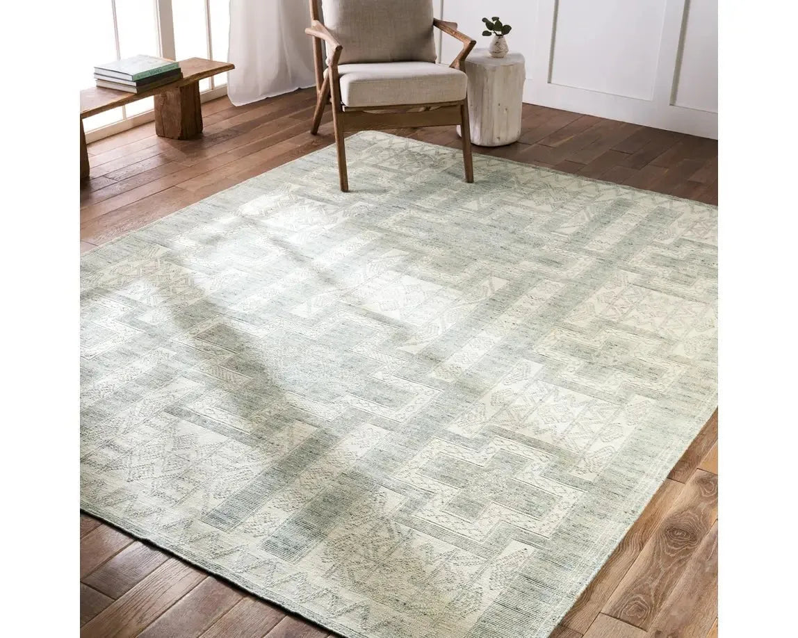 Monarch MNR01 Sky Grey/Ivory Rug - Rug & Home