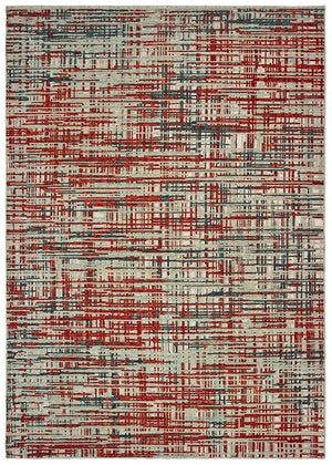 Montage 5503X Grey Red Rug - Rug & Home