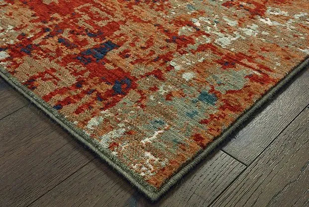 Montage 92L Blue Rust Rug