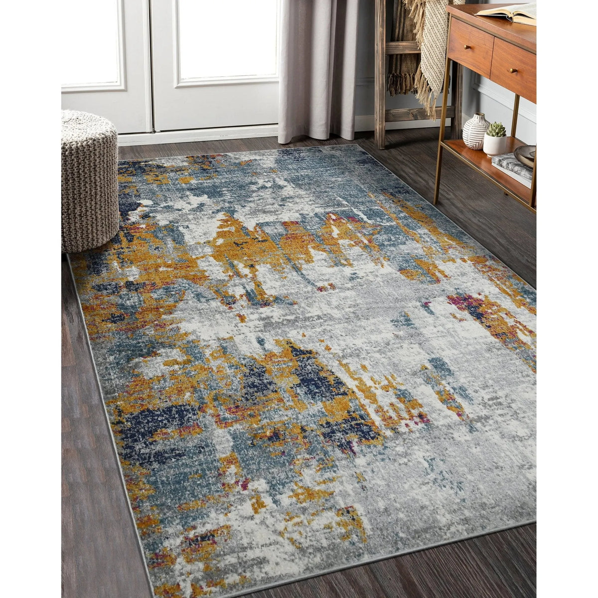 Montana MON-10 Orange/Blue Rug - Rug & Home