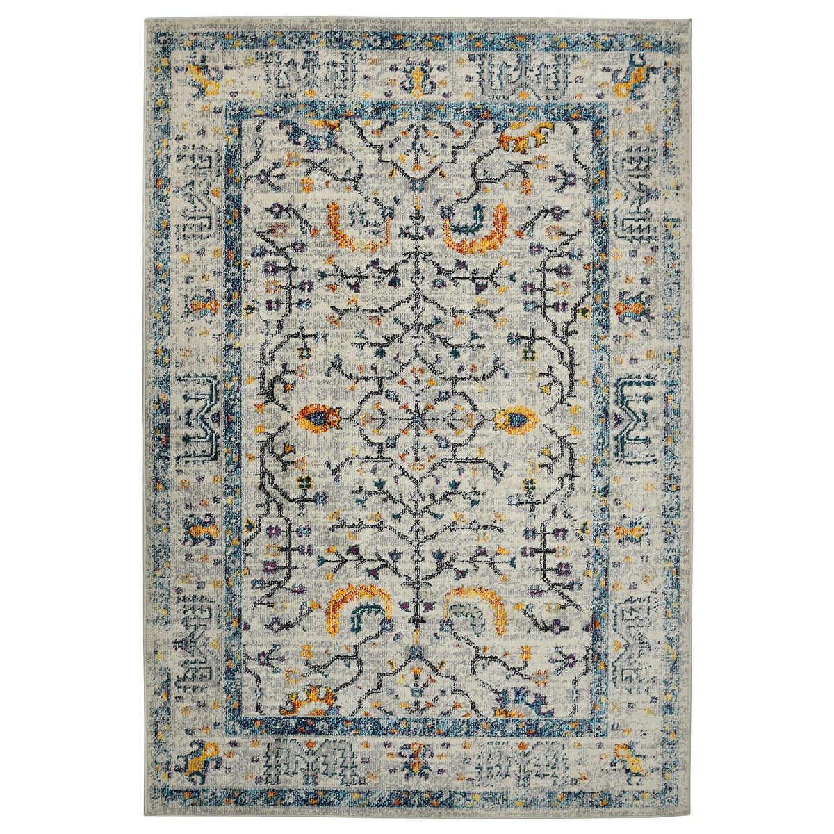 Montana MON-4 Ivory/Yellow Rug - Rug & Home