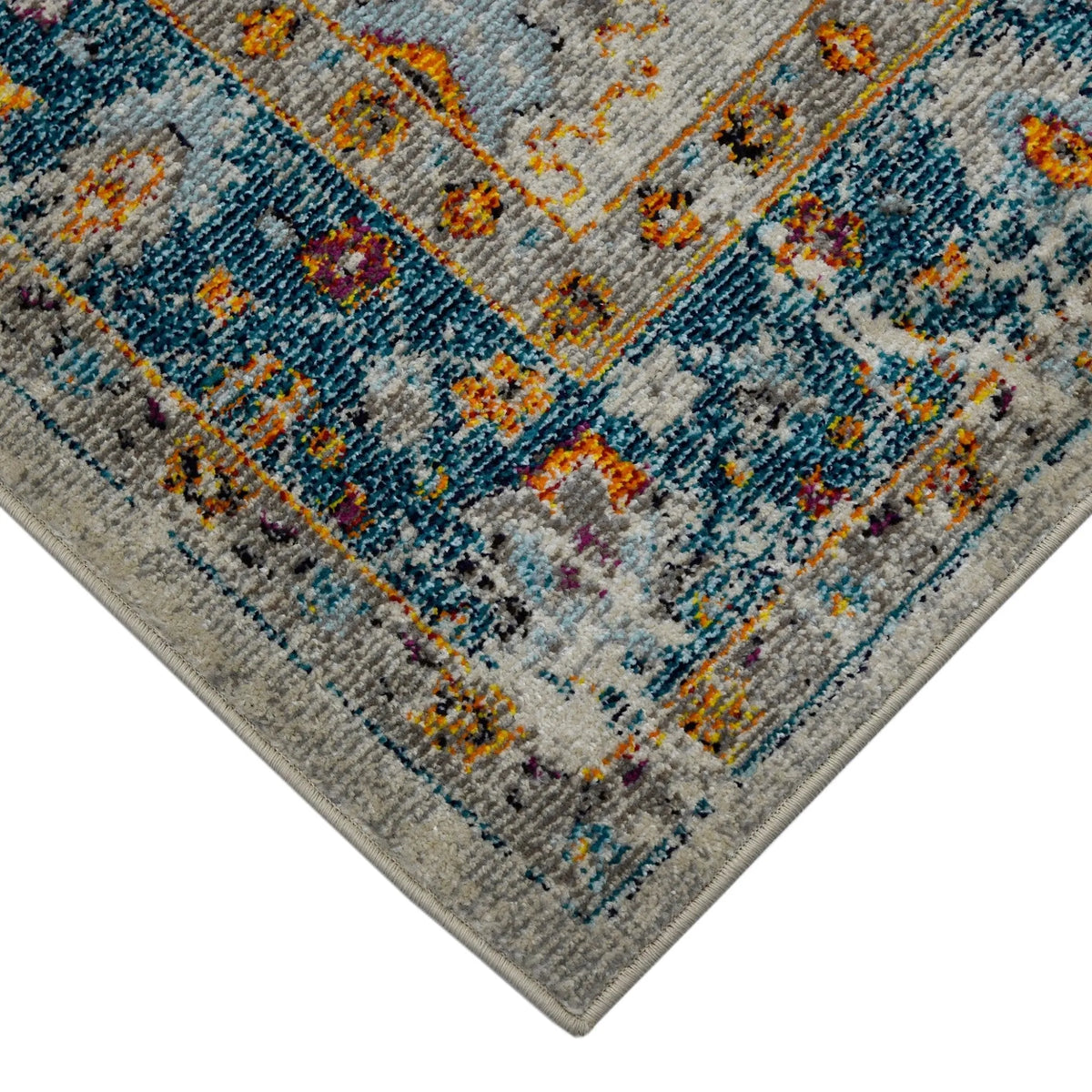 Montana MON-6 Blue/Orange Rug - Rug & Home