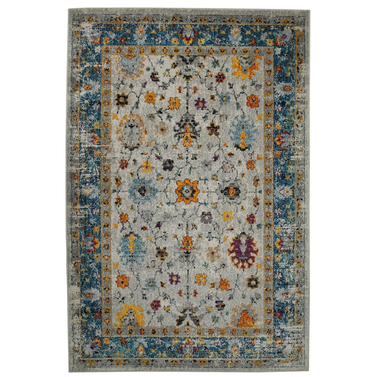 Montana MON-6 Blue/Orange Rug - Rug & Home