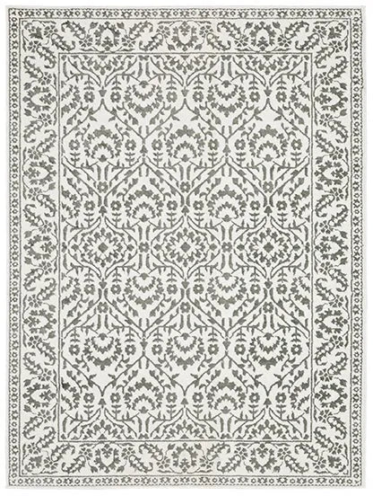 Montecito 2062H Grey/White Rug - Rug & Home