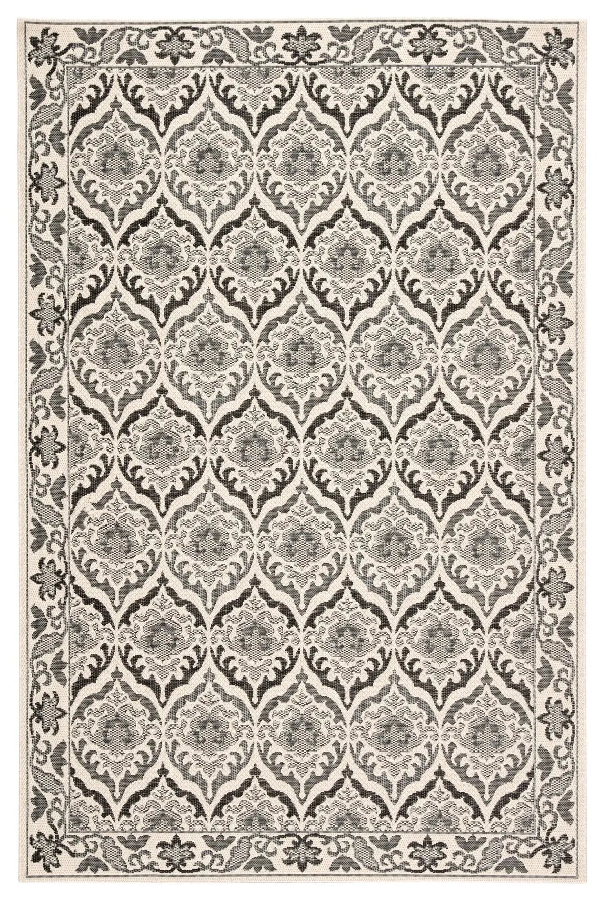 Monteclair MOC01 Laurel Dark Gray/Cream Rug