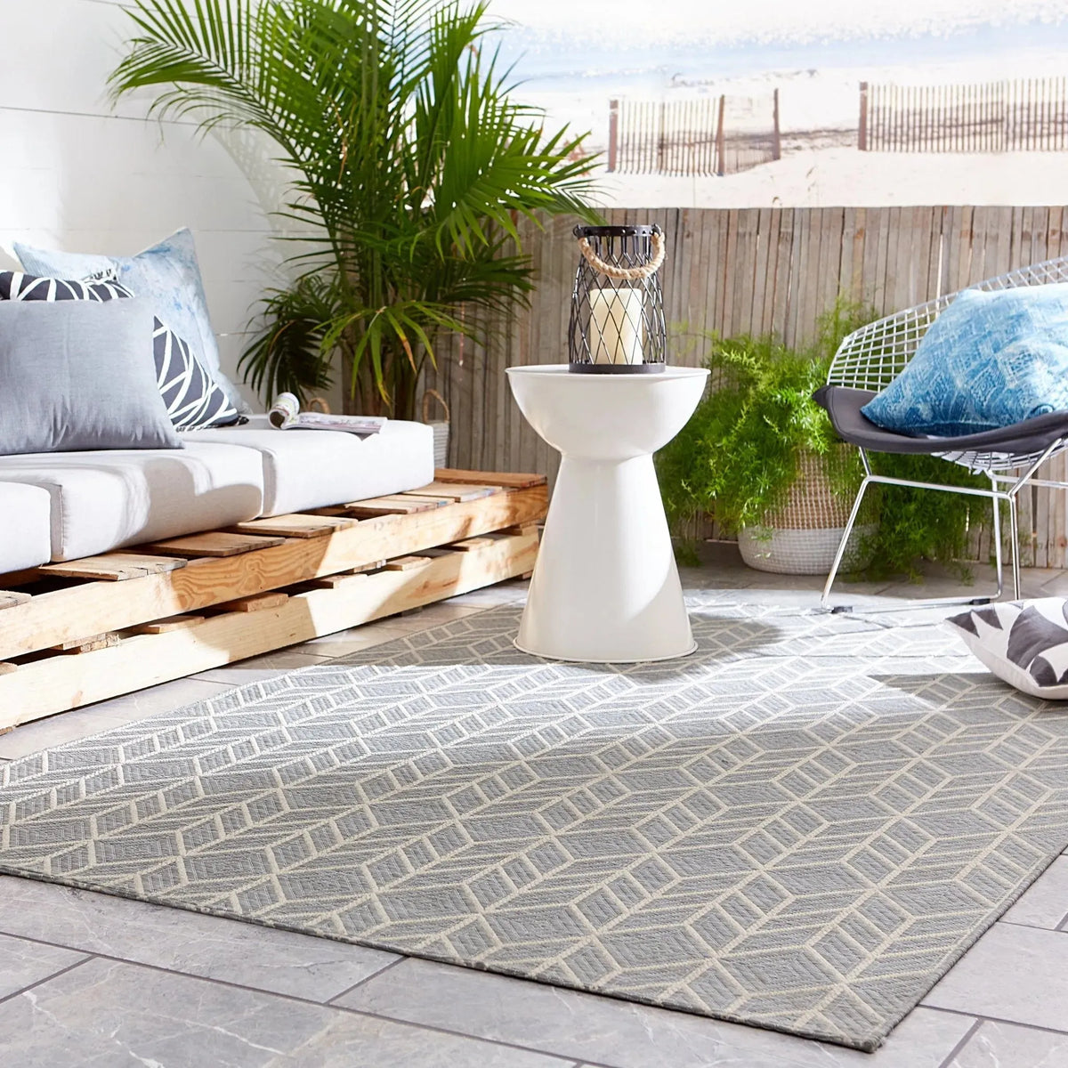 Monteclair MOC02 Galloway Gray/Cream Rug